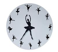 Silent Clock Table Ballet Wall Clock Ballerina Dancer Ballet Decorative Clock Wall Watch Girls Room Dancing Studio Decor Ballet Dancers Creative Wall Clock