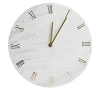 Silent Clock Table Marble Wall Clock Silent Clock Atmospheric Light Luxury Home for Bedroom Living Room Creative Wall Clock