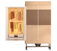 Silent Clothes Dryer Electric Laundry Airer Energy-Efficient Wet Laundry Warm Air Drying Wardrobe,Camping Living Room, Negative Ion Purification, Maximum Weight 15kg