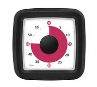 Silent Countdown Clock Visual Timer for Classroom, Visual Timer with No Ticking Easy to See Disk, Small Time Management Study Tools Kitchen Timers for Cooking Homework Pomodoro Timer, Black