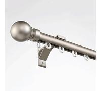 Silent Curtain Track Single Wall-Mounted Curtain Rod Aluminium Drapery Rail with Accessories (Gray 5.2m/17.1ft) - Noise-Free Easy Installation Ideal for Home Décor