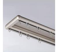 Silent Curtain Track with Wheels, Easy Installation 3.7m Apricot Room Divider for Home, Office, Caravan, Hotel Decoration - Riel Cortina Montaje en Techo