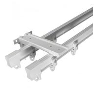 Silent Curtains Perforated Room Divider Curtain Tracks Ceiling Curtain Rails Double/Single Layer Aluminum Alloy Drapes Ceiling Curtain Rods for Curtains Valances Room Separation