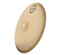 Silent Cymbals 14 Inch Low Volume Alloy Set for Drum Practice | Golden Stainless Steel Alloy, Perforated Design, Home Practice Use, for Drum Lovers and Artists
