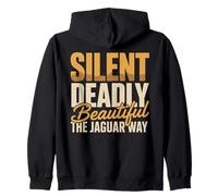 Silent Deadly Beautiful The Jaguar Way Zip Hoodie