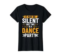 Silent Disco - It May Be Silent But This is A Dance Party Value Graphic T-Shirt, Women, Black, XL