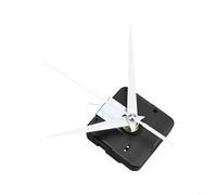 Silent DIY Quartz Wall Clock Movement Mechanism Kit, Replacement Parts with Gold Shaft for Home Decor Projects, 13mm Spindle(Red)