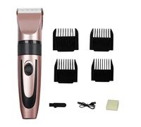 Silent Dog Clippers with Self-Sharpening Blades, Titanium Ceramic Grooming Clipper for Pets with Versatile Guide Combs for Length Adjustment