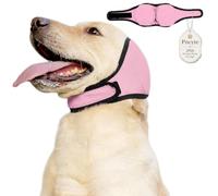 Silent Dog Ear Muffs Noise Protection, Soft No Shake Dog Ear Covers for Fireworks, Thunder, Grooming & Bathing, Stretch Calming Hoodie Ear Wrap for Small Medium Large Dogs (Dark Gray(S: 11-14‘))