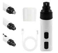 Silent Dog Nail Grinder,2-Speed Electric Pet Nail Trimmer Silent Groom Pro USB Rechargeable Pet claw grinder Quiet with Diamond Bit for Dogs & Cats Puppy Nails Clippers Painless Paws Grooming Tool