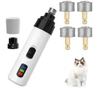 Silent Dog Nail Grinder,Electric Pet Nail Trimmer Silent Groom Pro,Rechargeable Pet Paws Grooming Tool,USB Rechargeable Dog Claw Grinders,Puppy Nails Clippers for Small Large Dog,Cat