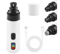 Silent Dog Nail Grinder Silent Groom Pro Nail Trimmer Rechargeable USB Cordless Bit Electric Nails File for Dogs Claw Grinders Quiet Pet Paws Grooming Smoothing Tool for Cat and Dogs