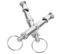 Silent Dog Whistle for Dog Training, 2pcs Metal Silver
