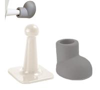 Silent Door Stop, Self-Adhesive Round Boot Shaped Door Stop, Round Shoe Shape with Suction Cup, Door Stop, Protective Buffers, No Glue, No Nails