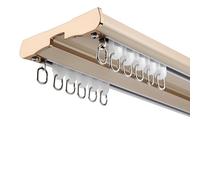 Silent Double ain Track - 16.1FT Aluminum Ceiling Rail for ains, Easy Installat, Mute Rollers, Ele d h, Perfect for Home Decor, Smooth Sliding Act