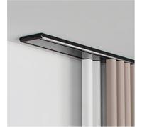 Silent Double Drop Ceiling Curtain Track4.7m/15.4ft Aluminum Curtain Rod for Smooth Operation Ceiling Mount Black Ideal for Seamless Window Treatments & Stylish.