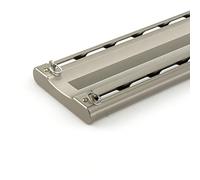 Silent Double Sliding Barn Door Track System with Mute Rollers Aluminum Rail for Bedroom Window Hotel Use (Champagne 13.5FT/410CM)