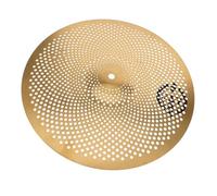 Silent Drumming Cymbal Stainless Steel Alloy Low Volume Percussion | Golden Finish, for Home Practice and Varied Rehearsal Settings, One-piece Pack for Drum Lovers and Artists