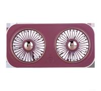 Silent Dual Blade Foldable USB Fan, 3-Speed Rechargeable Portable Desk Fan With 360 Degree Adjustable Cooling For Home Office Travel(Red)