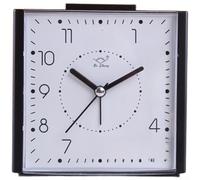 Silent Dual Tone Alarm Clock With Night Light And Five Minute Snooze Function For Students, Battery Operated(Black)