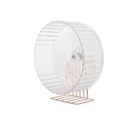 Silent Exercise Wheel Hamster Toy Stable Running Saucer Cage Pet Hedgehog Chinchilla Rat Wheels Compact Durable Supply(Clear)