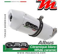 Silent Exhaust GPR ALBUS Aluminum White YAMAHA YZF R6 1999