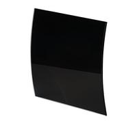 Silent Extractor Fan 100mm / 4" with Humidity Sensor and Non Return Valve Low Energy Consumption KWS100H (Curved Gloss Black Glass)