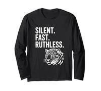 Silent Fast Ruthless Jaguar for Animal Lovers Long Sleeve T-Shirt