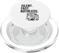 Silent Fast Ruthless Jaguar for Animal Lovers PopSockets PopGrip for MagSafe
