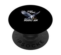 Silent Flight Deadly Aim Hawk Predator Power PopSockets Adhesive PopGrip