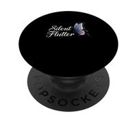 Silent Flutter Butterfly Lover Minimalist PopSockets Adhesive PopGrip