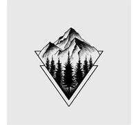 Silent Forest Herbal Temporary Tattoo Sticker, Semi-permanent Non-reflective, Waterproof, Lasting 2 Weeks, Fake Tattoos