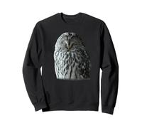 Silent Forest Owl Winter Portrait Sweatshirt