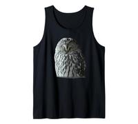 Silent Forest Owl Winter Portrait Tank Top