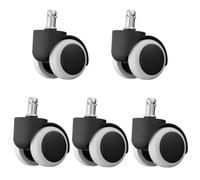 Silent Furniture WheelsOffice Chair Replacement Casters 5 Pack Gaming Chair WheelsRollers for Smooth Mobility and Easy Movement.
