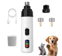 Silent Groom Pro Dog Nail Grinder, Quiet & Safe Pet Nail Grinder and Trimmer, Professional Low Noise Nail Clipper Alternative for Dogs (1+2*Replacement Header)