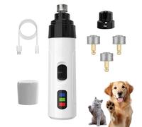 Silent Groom Pro Dog Nail Grinder, Quiet & Safe Pet Nail Grinder and Trimmer, Professional Low Noise Nail Clipper Alternative for Dogs (1+3*Replacement Header)