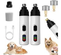 Silent Groom Pro for Dogs, 2025 Upgraded Silent Groom Pro, Electric Nail Grinder for Dogs and Cats, Quick USB Charge with Replacement Grinding Heads (2pcs)