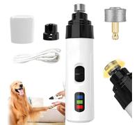 Silent Groom Pro for Dogs, 2026 New Silent Groom Pro Nail Grinder, Dog Nail Grinders, Quick USB Charge with Replacement Grinding Heads for Dogs and Cats (1)