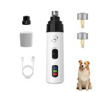 Silent Groom Pro for Dogs, 2026 Upgraded Rechargeable Pet Nail Grinder with Led Light & Adjustable Speeds for Dogs and Cats, Pet Paws Grooming Smoothing Tool (with 2 Grinding Heads)