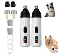 Silent Groom Pro for Dogs,Upgraded Silent Groom Pro,Nail Grinder Cordless with Led Light & 3 Speeds for Pets,Quick USB Charge with Replacement Grinding Heads (2 pc)