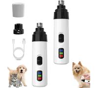 Silent Groom Pro Nail Grinder, 2025 New Dog Nail Trimmer, for Dogs and Cats, Quick Usb Charge With Replacement Grinding Heads (2 Sets Standard)