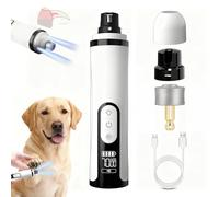 Silent Groom Pro Nail Grinder 2026 Upgraded with 2 LED Light & 3-Speed 2000mah Battery Professional Quiet Painless Paws Grooming & Smoothing for Small Medium Large Dogs and Cats (1+1*Replacement Head)
