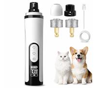 Silent Groom Pro Nail Grinder 2026 Upgraded with LED Light 3-Speed USB Rechargeable Professional Quiet Painless Paws Grooming Smoothing Electric Clippers with Replacement Grinding Heads for Dogs Cat