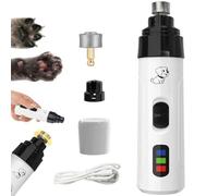 Silent Groom Pro Nail Grinder,Cordless Electric Pet Nail Trimmer,2 Speeds Quiet Diamond Bit Puppy Nai-ls Clippers File Trimmer for Dogs,Cat,Rechargeable Dog Nai-l Clippers Grooming Smoothing Tool