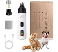 Silent Groom Pro Nail Grinder, Dog Nail Grinder, Professional 2-Speed Rechargeable Dog Clipp Grinder, Electric Nail Nail Pet