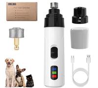 Silent Groom Pro Nail Grinder for Dogs and Cats, Quick Usb Charge with Replacement Grinding Heads (1*Replacement Head)