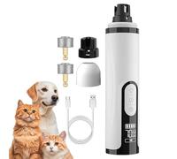 Silent Groom Pro Nail Grinder, Silent Groom Pro Dog Nails, Silent Dog Nail Trimmer, Rechargeable USB Charging Pet Nail Grinder, Pet Paws Grooming Smoothing Tool (1 set)