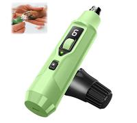 Silent Groom Pro Nail Grinder with Dust Collector, 7-Speed Powerful Nail Trimmer for Dogs, Cats & Large Pets, Features LED Light & Single-Hand Control, Quiet & Rechargeable (Light Green)