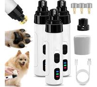Silent Groom Pro, Silent Grind Pro for Dogs, SilentGrind Pro, Silent Grind Pro Dog Nail Trimmer, Rechargeable Pet Nail Trimmer for Small Medium Large Pets (3Pcs)